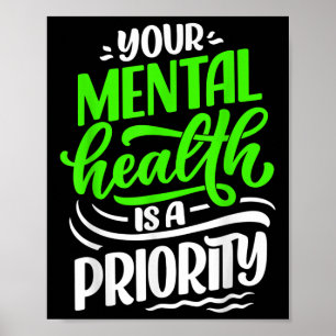 Ihre psychische Gesundheit ist ein vorrangiges Bew Poster