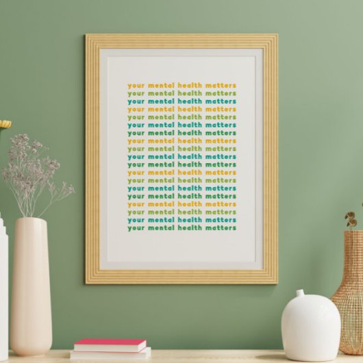 Ihre psychische Gesundheit ist wichtig Poster