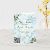 Ihre QR Code Baby Shower Einladung Vorlage (Gelbe Blume)