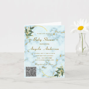 Ihre QR Code Baby Shower Einladung Vorlage