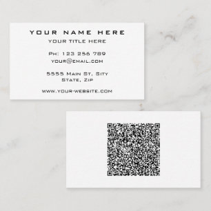 Ihre QR Code Business Card - benutzerdefinierte Fa Visitenkarte