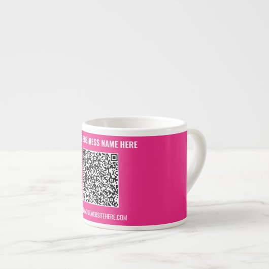 Ihre QR-Code-Business-Tasse - Benutzerdefinierter Espressotasse (Vorderseite Rechts)