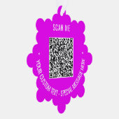 Ihre QR Code Custom Text Weihnachtszauberkarte Ornament Karte (Rechts)