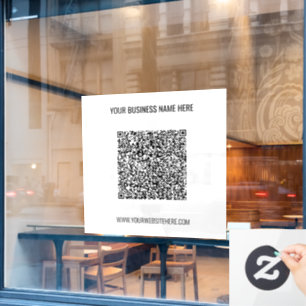 Ihre QR-Code-Geschäfts-Werbefolien für Fenster Fensteraufkleber