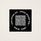 Ihre QR-Code-Info Text Benutzerdefinierte Visitenk (Vorderseite)