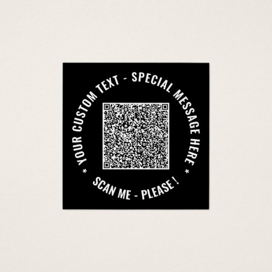 Ihre QR-Code-Info Text Benutzerdefinierte Visitenk (Vorderseite)
