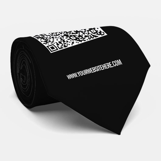 Ihre QR-Code-Krawatte mit benutzerdefinierten Text Krawatte (Gerollt)