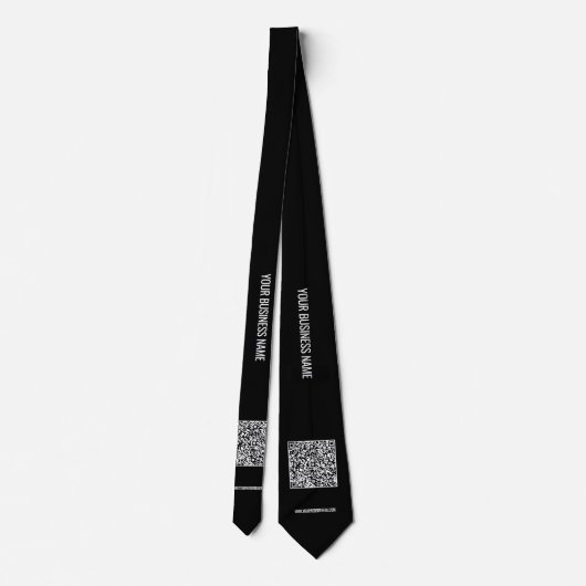 Ihre QR-Code-Krawatte mit benutzerdefinierten Text Krawatte (Rückseite)