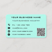 Ihre QR Code Name Adresse Info Colour Business Car Telefonnummerkarte (Vorderseite)