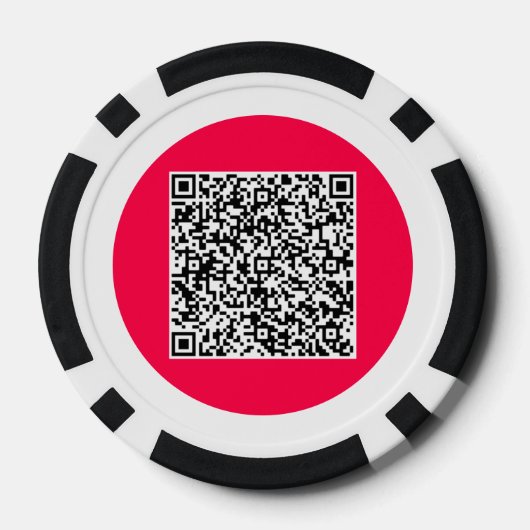 Ihre QR-Code-Personalisierten Poker-Chips wählen F Pokerchips (Rückseite)