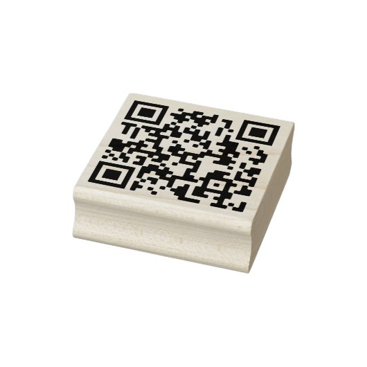 Ihre QR Code Plus Business Details Rubber Briefmar Gummistempel (Stempel)