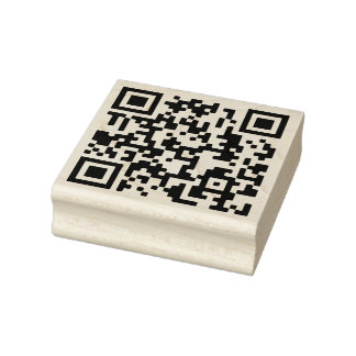 Ihre QR Code Plus Business Details Rubber Briefmar Gummistempel