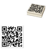 Ihre QR Code Plus Business Details Rubber Briefmar Gummistempel (Stempel)