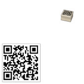 Ihre QR Code Plus Business Details Rubber Briefmar Gummistempel (Stempel)