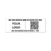 Ihre QR-Code-Prüfung Info Benutzerdefinierte Text- Permastempel (Design)