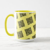 Ihre QR-Code-Prüfung informiert über Ihre lustige, Tasse (Links)