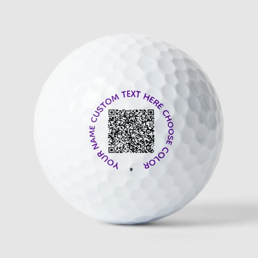 Ihre QR-Code-Prüfung und Briefmarke für benutzerde Golfball (Vorderseite)