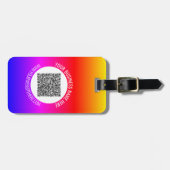 Ihre QR-Code-Prüfung und Ihr benutzerdefinierter T Gepäckanhänger (Vorderseite horizontal)