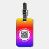 Ihre QR-Code-Prüfung und Ihr benutzerdefinierter T Gepäckanhänger (Vorderseite vertikal)