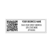 Ihre QR-Code-Rücksendeadresse Briefmarke Permastempel (Design)