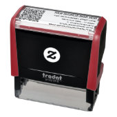 Ihre QR-Code-Scan-Info-Adresse Selbstfarbige Brief Permastempel (Produkt)