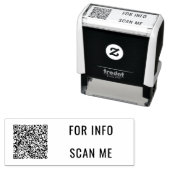 Ihre QR Code Scan Info Benutzerdefinierte Briefmar Permastempel (Beispiel)
