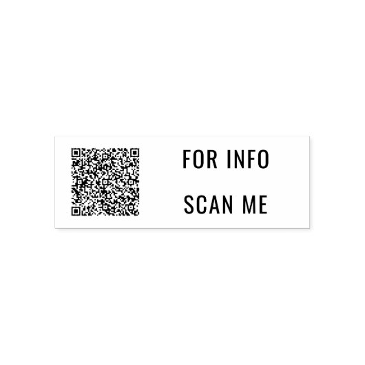 Ihre QR Code Scan Info Benutzerdefinierte Briefmar Permastempel (Design)