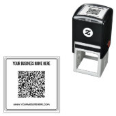Ihre QR-Code-Scan-Info Benutzerdefinierte Text-Qua Permastempel (Beispiel)