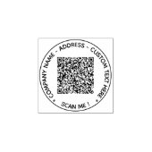 Ihre QR-Code-Scan-Info Benutzerdefinierte Text-Rou Gummistempel (Prägung)