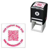 Ihre QR-Code-Scan-Info Benutzerdefinierte Text-Rou Permastempel (Beispiel)