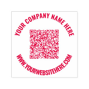 Ihre QR-Code-Scan-Info Benutzerdefinierte Text-Rou Permastempel