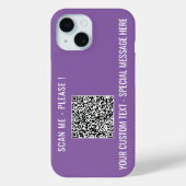 Ihre QR Code Scan Info Benutzerdefinierter Text iP Case-Mate iPhone Hülle (Rückseite)
