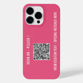 Ihre QR Code Scan Info Benutzerdefinierter Text iP iPhone Hülle (Rückseite)