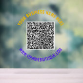 Ihre QR-Code-Scan-Info Benutzerdefiniertes Text-Ak Acrylschild (Neutral)