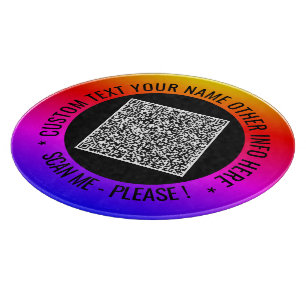 Ihre QR-Code-Scan-Info Benutzerdefiniertes Textver Schneidebrett