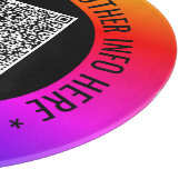 Ihre QR-Code-Scan-Info Benutzerdefiniertes Textver Schneidebrett (Ecke)