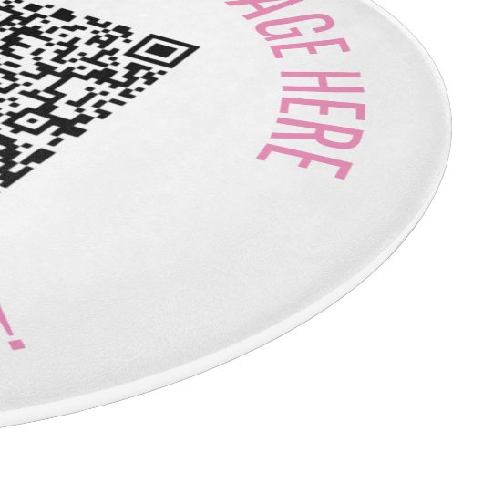 Ihre QR-Code-Scan-Info Benutzerdefiniertes Textver Schneidebrett (Ecke)