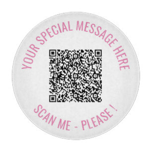 Ihre QR-Code-Scan-Info Benutzerdefiniertes Textver Schneidebrett