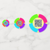 Ihre QR Code Scan Info Confetti mit benutzerdefini Konfetti (Rückseiten)
