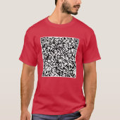 Ihre QR-Code-Scan-Info Funny T - Shirt-Geschenk T-Shirt (Vorderseite)