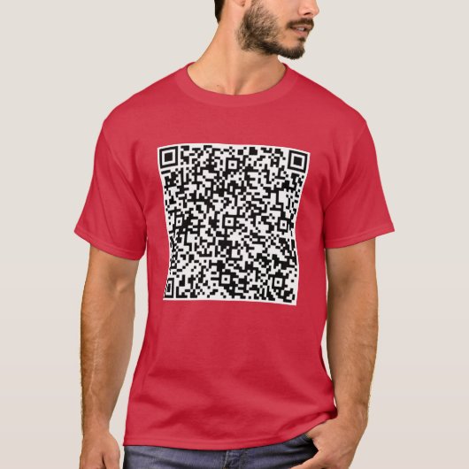 Ihre QR-Code-Scan-Info Funny T - Shirt-Geschenk T-Shirt (Vorderseite)