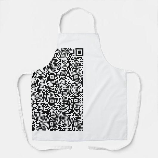 Ihre QR-Code-Scan-Info Funny Vorfeld benutzerdefin Schürze (Vorderseite)