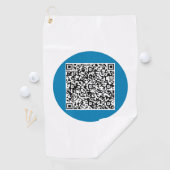 Ihre QR Code Scan Info Golf Handtuch Custom Colors (Insitu)