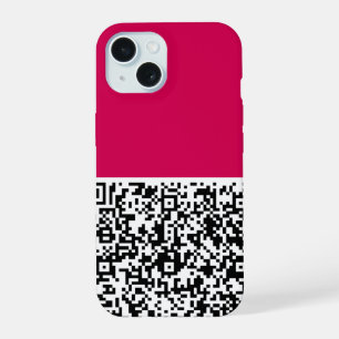 Ihre QR Code Scan Info iPhone Fall Custom Colors 15 Hülle