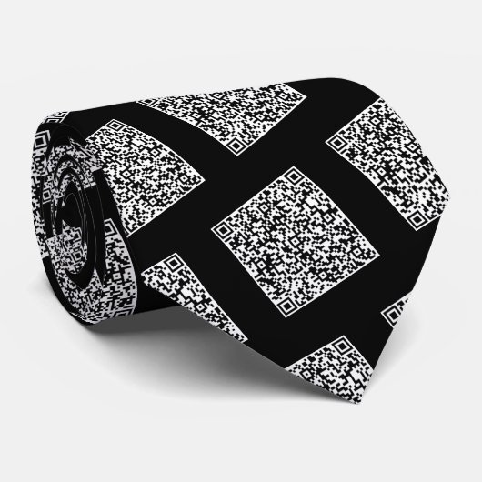 Ihre QR-Code-Scan-Info-Krawatte mit benutzerdefini Krawatte (Gerollt)