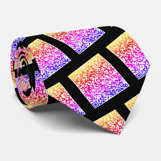 Ihre QR-Code-Scan-Info-Krawatte mit benutzerdefini Krawatte (Gerollt)