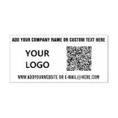 Ihre QR-Code-Scan-Info-Logo und Text-Kautschuk-Bri Gummistempel (Prägung)