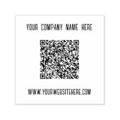 Ihre QR Code Scan Info Name Website Business Brief Permastempel (Design)