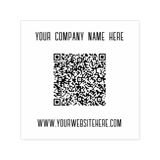 Ihre QR Code Scan Info Name Website Business Brief Permastempel (Design)