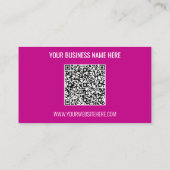 Ihre QR Code Scan Info Name Website Business Card Visitenkarte (Rückseite)